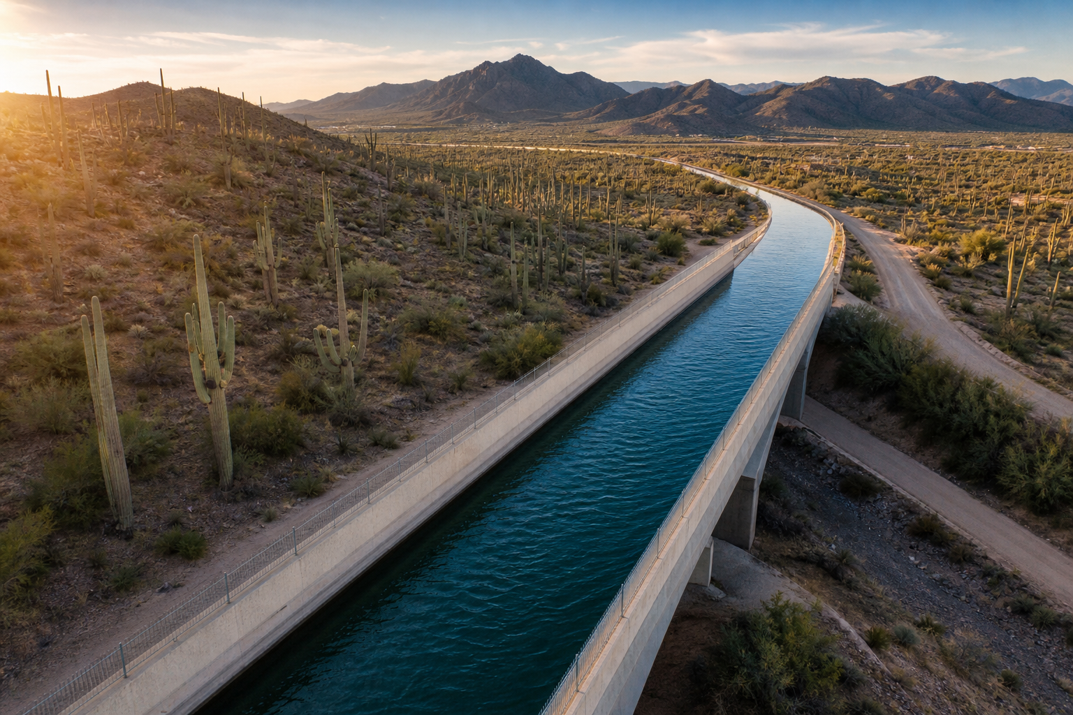Arizona water supply Phoenix CAP canal aqueduct