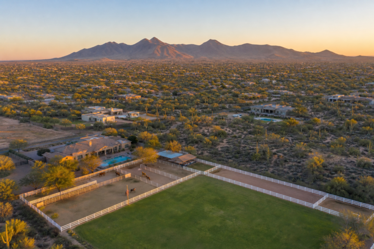 living in Queen Creek AZ horse property luxury homes desert