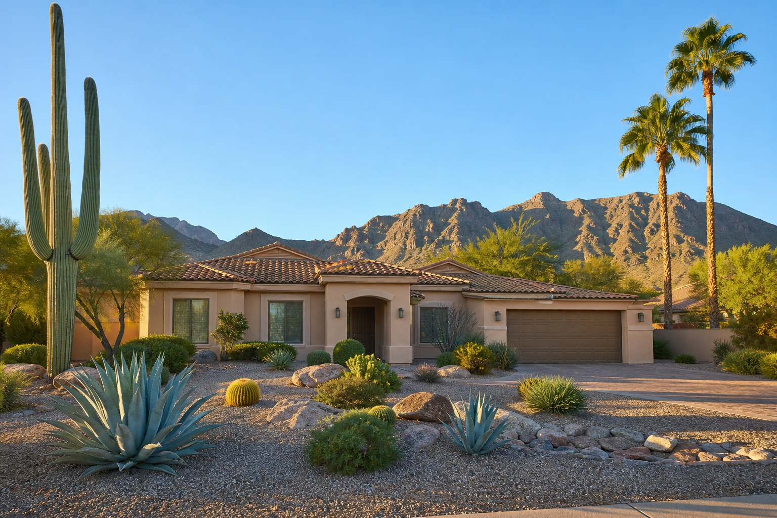 Arizona desert home at sunset illustrating seller closing costs Arizona sellers pay in 2026
